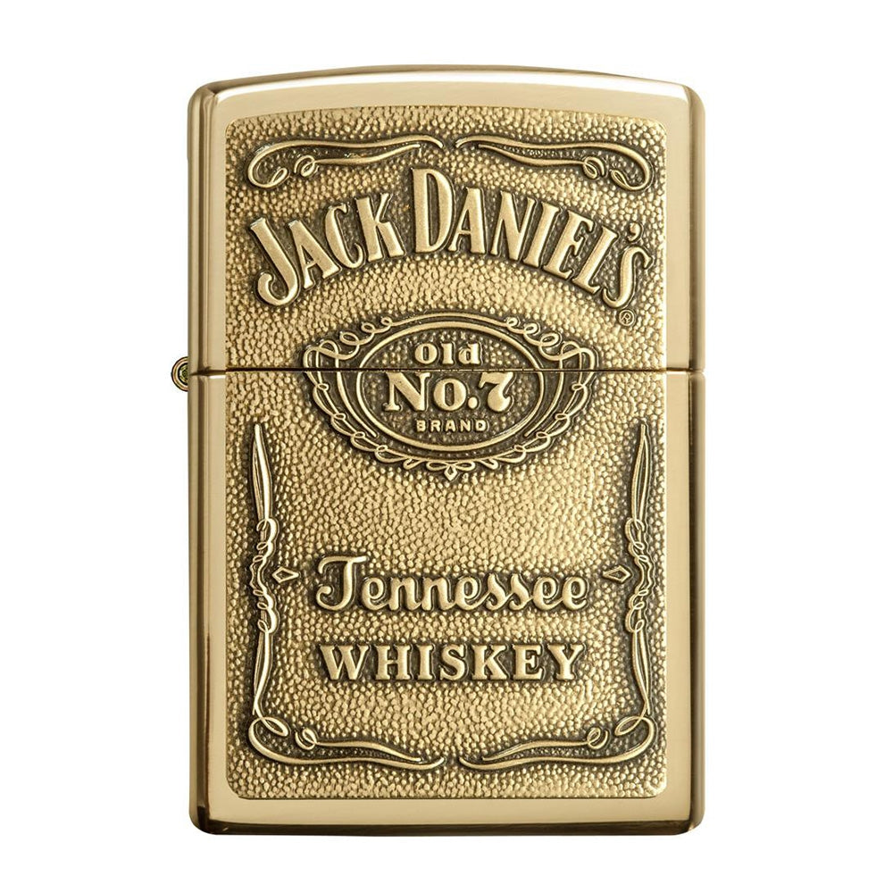 Zippo Jack Daniels Brass Emblem Lighter - 254BJD.428
