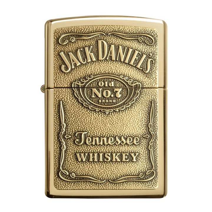 Zippo Jack Daniels Brass Emblem Lighter - 254BJD.428