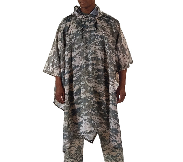 Rothco ACU Digital Camo Rip-Stop Poncho - 4658