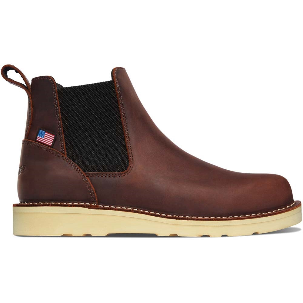 Danner Bull Run Chelsea Plain Toe Slip On Work Boot 15481