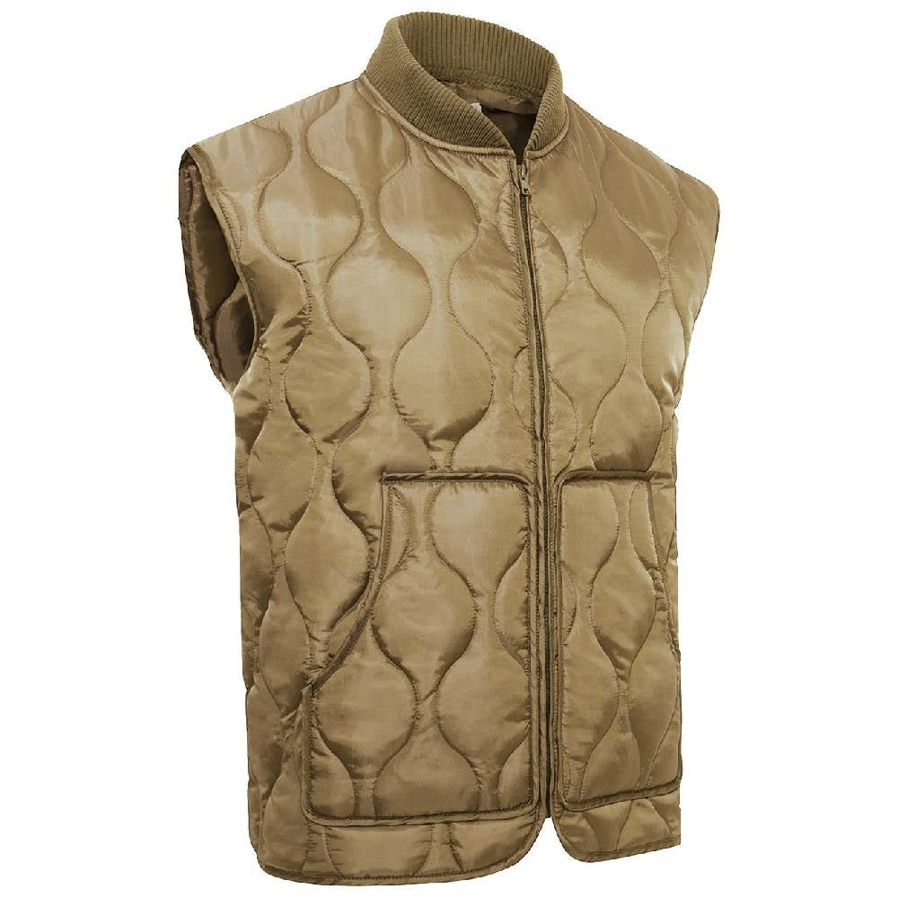 Rothco Coyote Brown Quilted Woobie Vest 20460