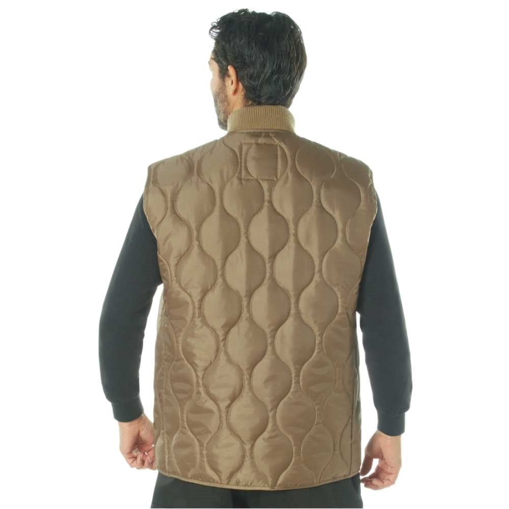 Rothco Coyote Brown Quilted Woobie Vest 20460