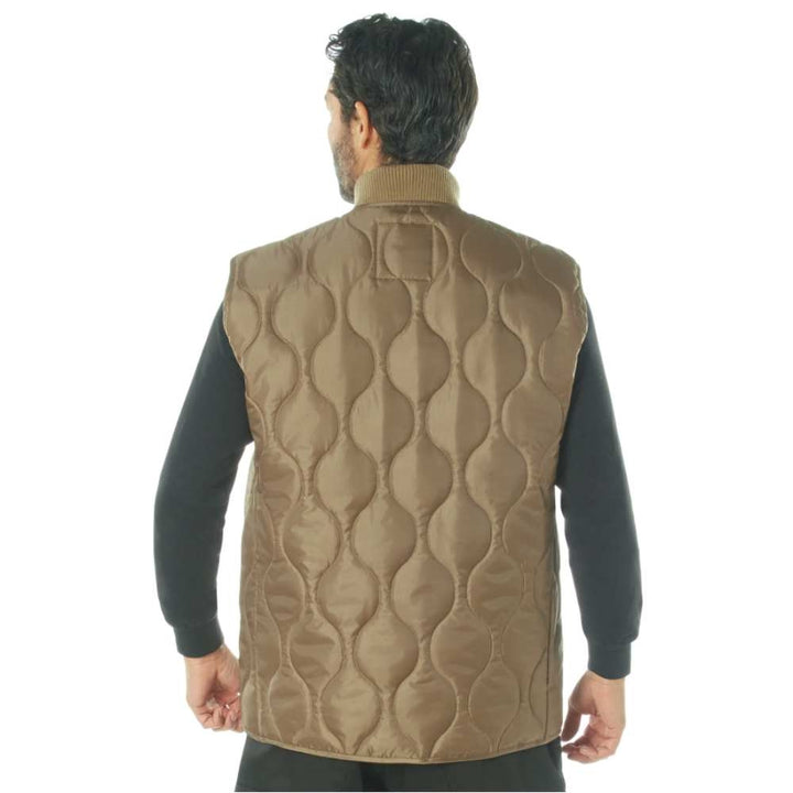 Rothco Coyote Brown Quilted Woobie Vest 20460