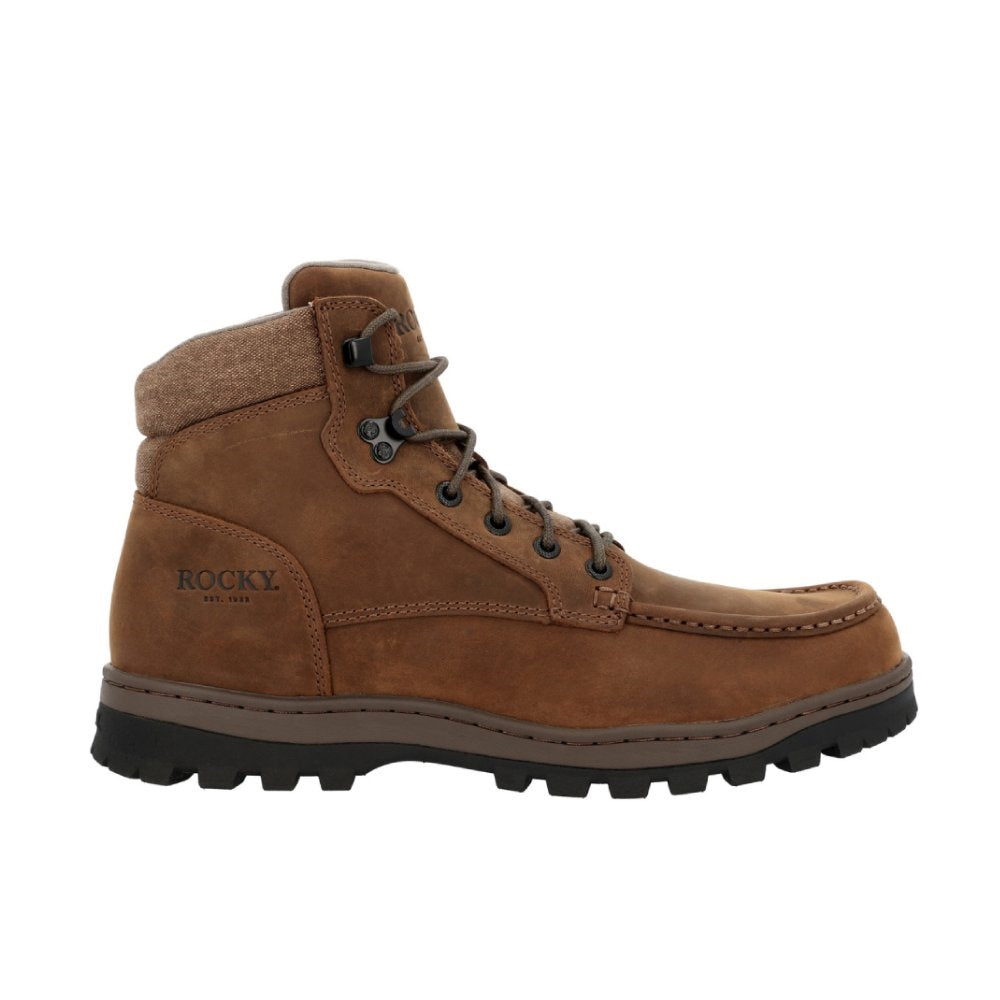 Rocky Outback Slip Resistance Lace Up Moc Toe Hiking Boot RKS0704