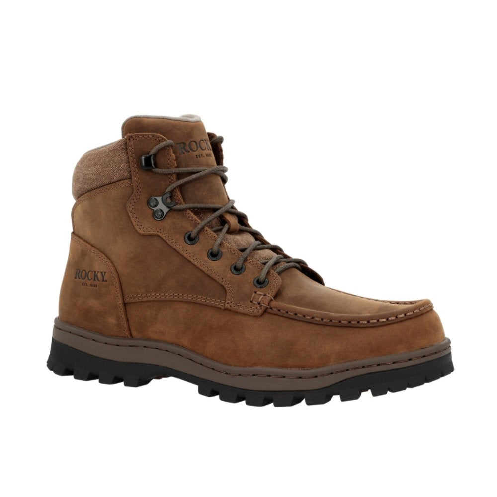 Rocky Outback Slip Resistance Lace Up Moc Toe Hiking Boot RKS0704