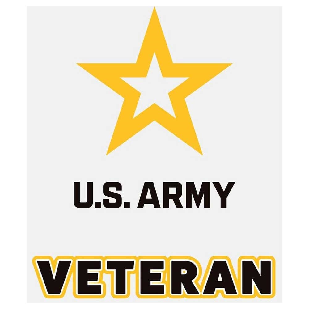 US Army Veteran Star Decal D525-A