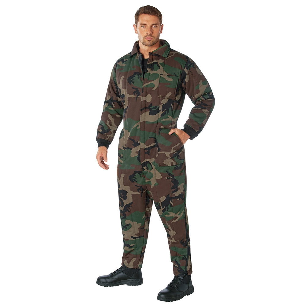 Rothco Woodland Camo Insulated Coveralls - 7015