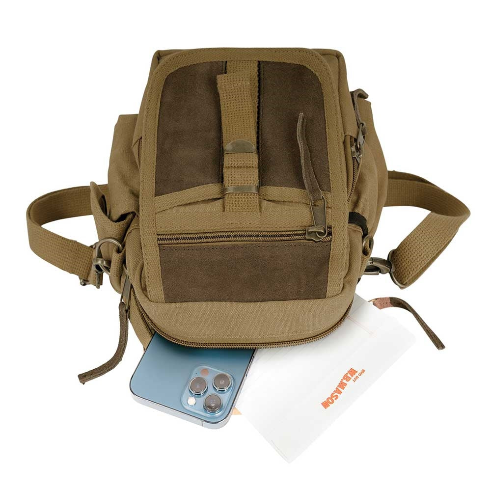 Rothco Vintage Canvas N Leather Travel Shoulder Bag 28361