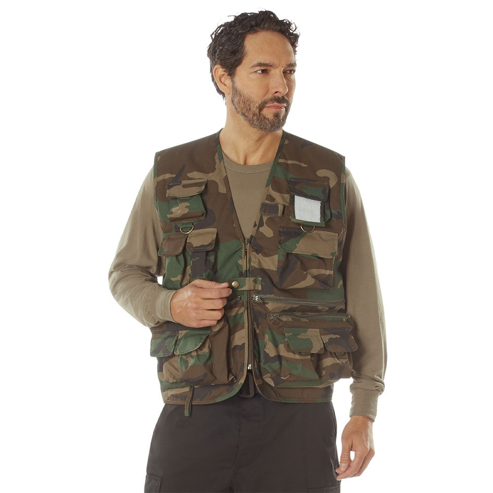 Rothco Woodland Camo Travel Vest 75310