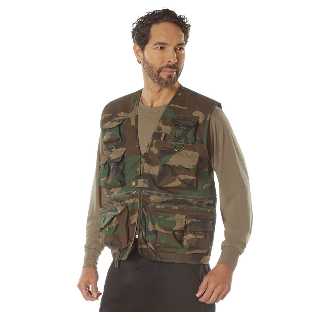 Rothco Woodland Camo Travel Vest 75310