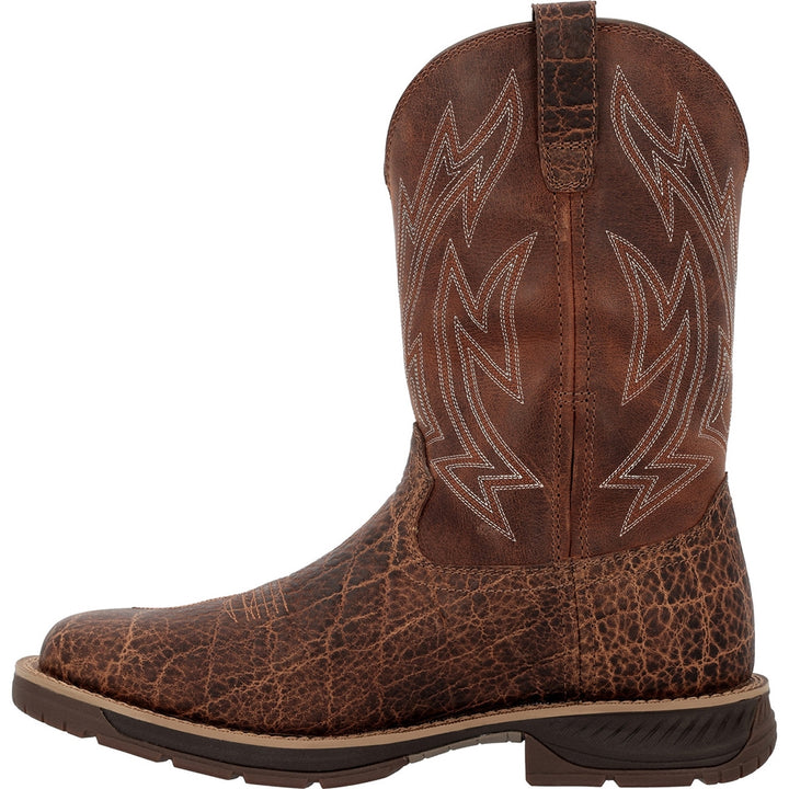 Rocky Ride LTE Carbon Toe Waterproof Pull On Slip Resistant Western Work Boot RKW0475
