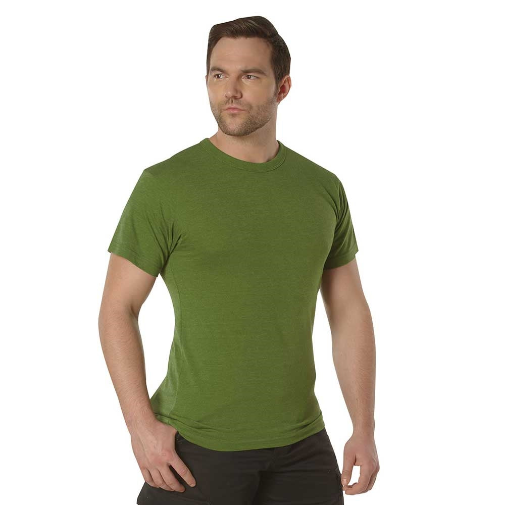 Rothco Solid Heather Green T-Shirt 66675