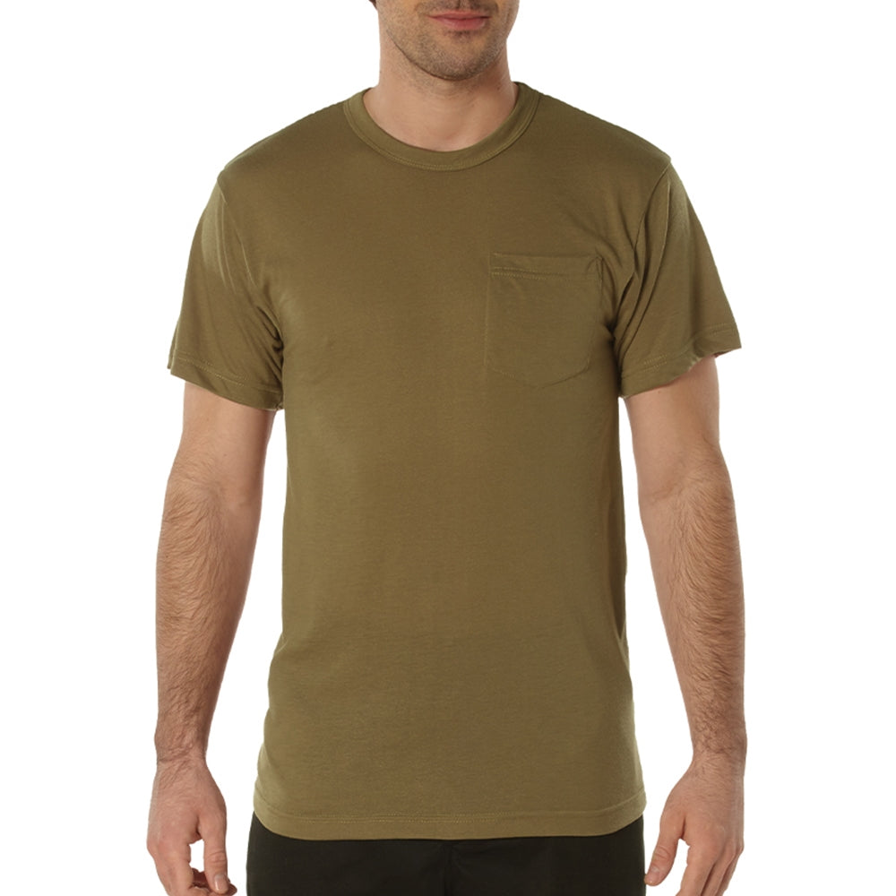 Rothco Moisture Wicking Brown Pocket T-Shirt 56930