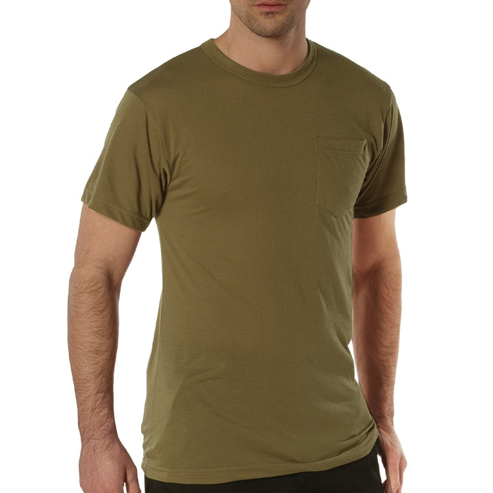 Rothco Moisture Wicking Brown Pocket T-Shirt 56930