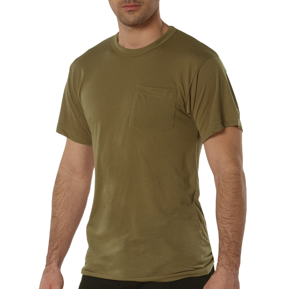 Rothco Moisture Wicking Brown Pocket T-Shirt 56930