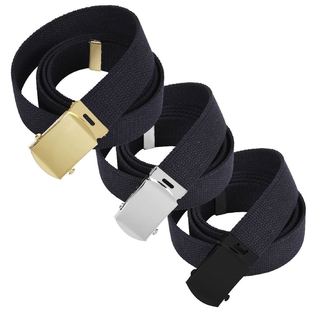 Rothco 4709 Black Military Web Belts 3 Pack