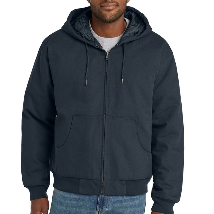 CornerStone Duck Cloth Hooded Work Jacket - J763H