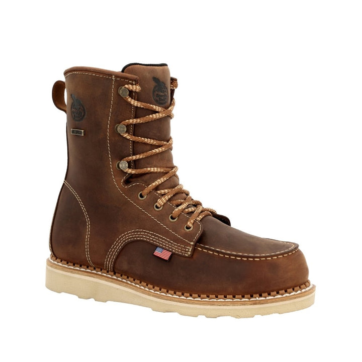 Georgia USA Wedge Waterproof Lace Up Soft Toe Work Boot GB00532