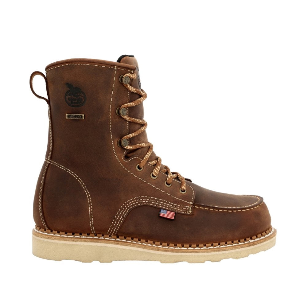 Georgia USA Wedge Waterproof Lace Up Soft Toe Work Boot GB00532