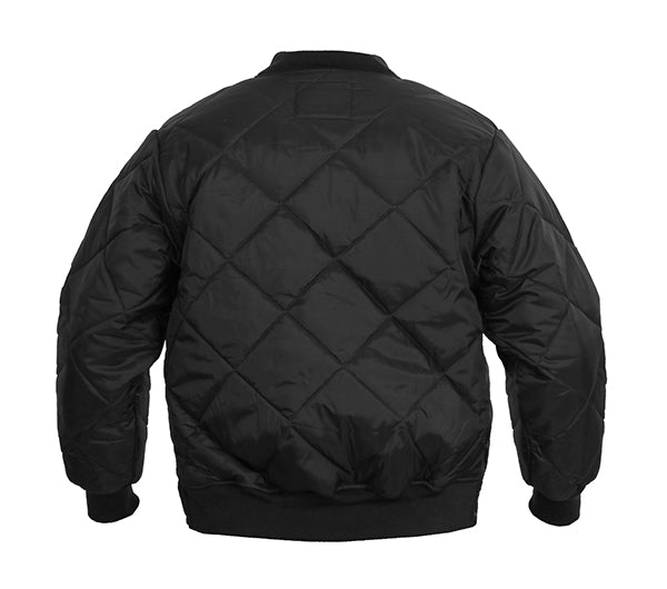 Rothco Black Diamond Quilted Flight Jacket 7230
