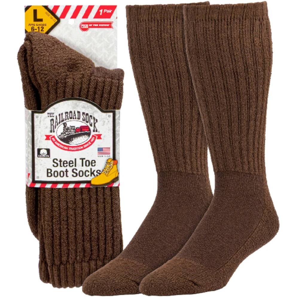 Railroad Socks Steel Toe Boot Crew Socks 6124