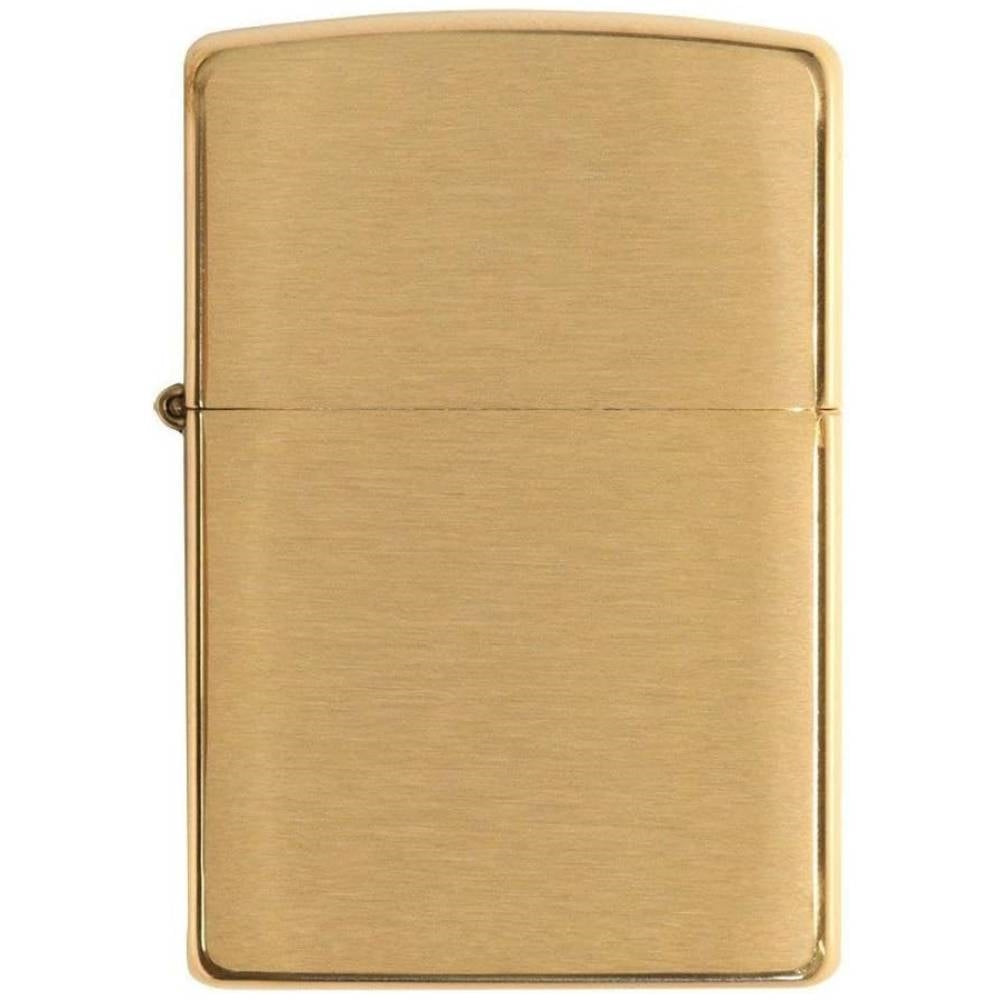 Zippo Armor Brushed Brass Lighter - 168