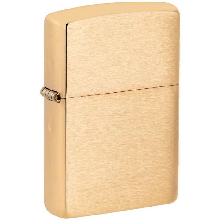 Zippo Armor Brushed Brass Lighter - 168