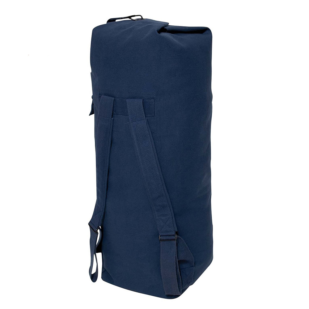Rothco Navy Canvas Double Strap Duffle Bag - 3641