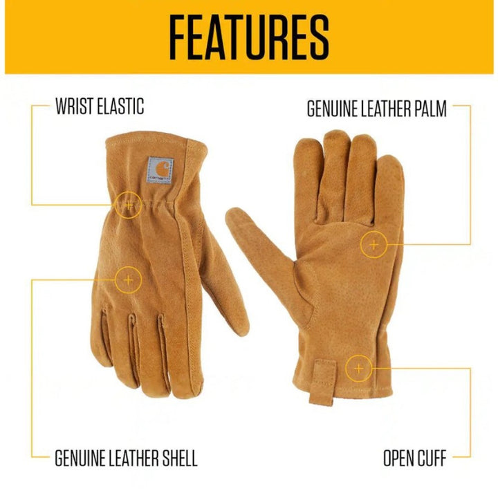 Carhartt Leather Open Cuff Glove GW0868M