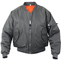 Rothco Gun Metal Grey Ma-1 Flight Jacket - 7350