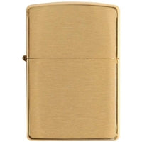 Zippo Armor Brushed Brass Lighter 168