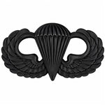 Army Parachutists Basic Black Metal Badge  AR-307-BM