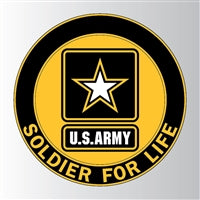 US Army Soldier for Life Logo Decal D364-A
