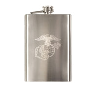 Rothco Stainless Steel Marines Engraved Flask - 631