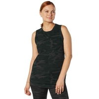Rothco Midnight Black Camo Womens Essential Moisture Wicking Tank Top 13278