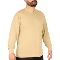 Rothco Desert Sand Long Sleeve Henley T-Shirt 21035