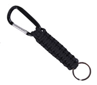 Rothco Black Paracord Keychain with Carabiner - 9808