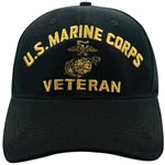 Rothco Black Marine Corps Veteran Cap - 9266