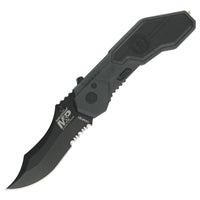 S  &amp; W Assisted Open Knife Drop Point SWMP1BS
