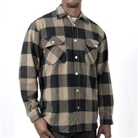 Rothco Coyote Heavyweight Plaid Flannel Shirt 47380