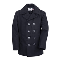 Schott Navy Wool Pea Coat - 740