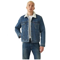 Levis Sherpa Trucker Dark Stonewash Jacket 16365-0286