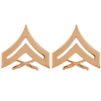 USMC Corporal Gold Metal Chevrons Set MC-103