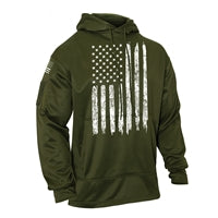 Rothco Olive Drab U.S. Flag Hoodie - 8091
