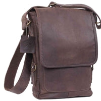 Rothco Brown Leather Military Tech Bag 57950