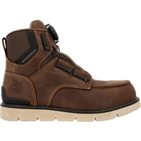 Georgia Carbon Flex 6 Inch BOA Moc And Carbon Toe Waterproof Slip Resistant Wedge Work Boot GB00729
