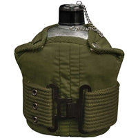 Rothco Aluminum Canteen Olive Drab Pistol Belt Kit - 589