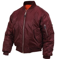 Rothco 7327 Maroon MA-1 Flight Jacket