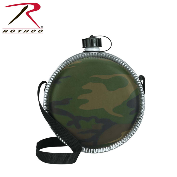 Rothco 174 Woodland Camo 2 Quart Desert Canteen