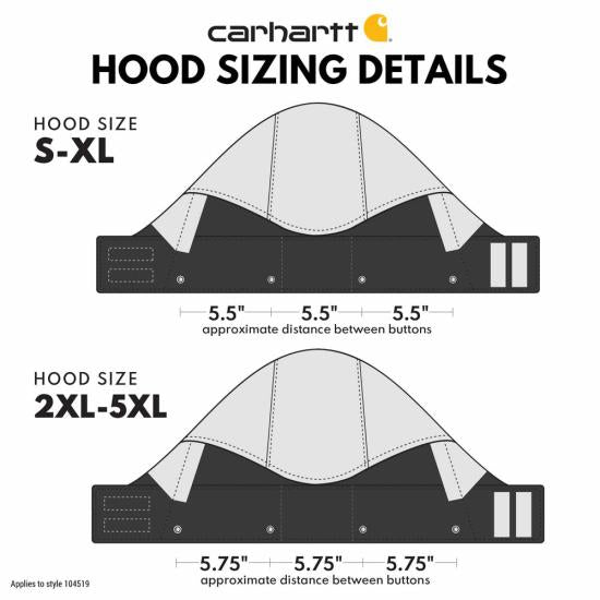 Product size chart or measurement diagram